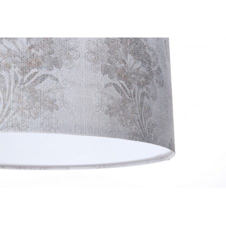 Elegancka abażurowa lampa wisząca Sensual 3 rozmiary tkanina strkturalna do sypialni nad stół do jadalni