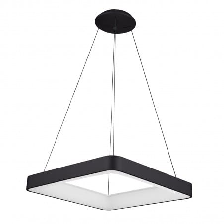 Lampa wisząca Giacinto LED 4000K czarna kwadratowa ramka do salonu sypialni kuchni jadalni
