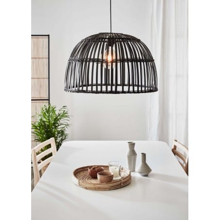 Lampa wisząca Cottage czarna ażurowa 60cm do jadalni nad stół do kuchni sypialni salonu Markslojd