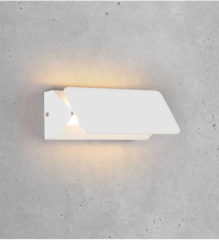 Kinkiet Card LED biały nowoczesny z włącznikiem