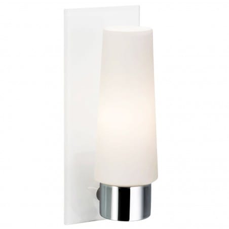 Lampa łazienkowa kinkiet Brastad biały z chromowanym wykończeniem