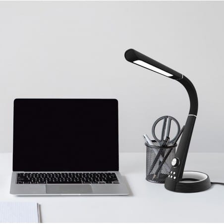 Lampka biurkowa Berkane nowoczesna z dodatkowymi funkcjami ściemniacz USB