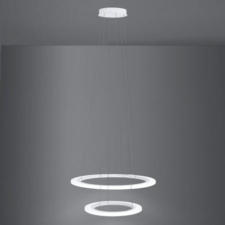 Penaforte nowoczesna 2 pierścieniowa lampa wisząca LED do salonu sypialni jadalni
