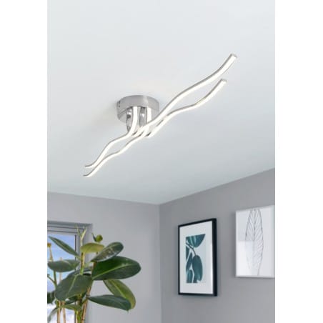 Długa nowoczesna lampa sufitowa Roncade LED do salonu sypialni na przedpokój hol