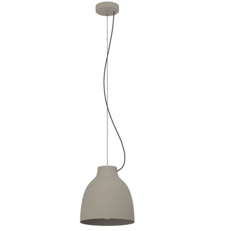 Loftowa lampa wisząca z metalu Camasca 28cm taupe do kuchni jadalni nad stół 1xE27 Eglo