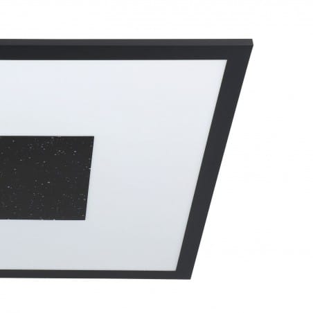 Kwadratowy 44cm plafon z efektem rozgwieżdżonego nieba Marmorata LED