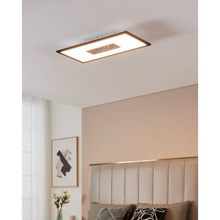 Prostokątny plafon Marmorata LED efekt rozgwieżdżonego nieba 900561 Eglo