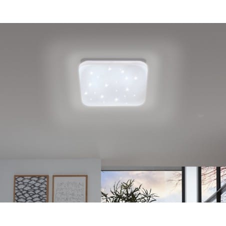 33cm kwadratowy plafon z efektem kryształowego blasku Frania-S LED - OD RĘKI