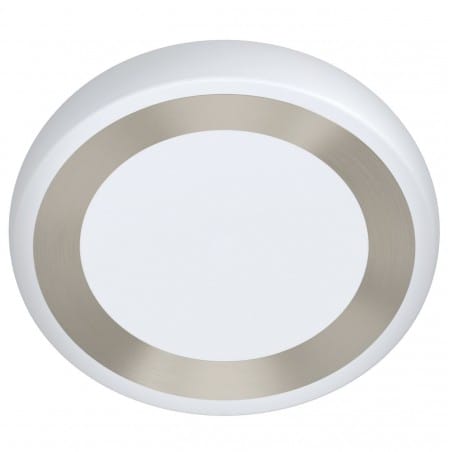 Plafon Ruidera LED biały srebrny 48cm okrągły do kuchni