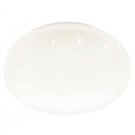 Okrągły biały plafon łazienkowy Frania-S LED 3000K 31cm z efektem kryształowego blasku