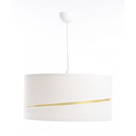 Snow biała lampa z abażurem oświetlenie salonu sypialni stołu