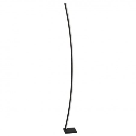 Minimalistyczna czarna lampa stojąca Picacha LED do salonu sypialni 99715 Eglo