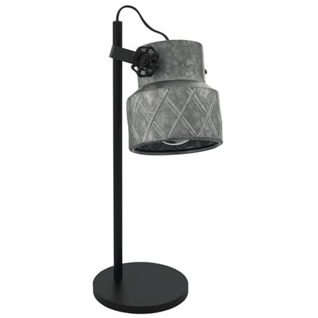 Lampa stołowa Hilcott metal czrny ocynkowany styl loftowy industrialny