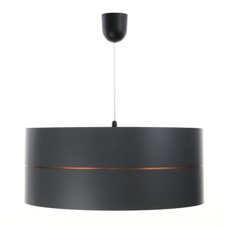 Lampa wisząca nowoczesna Dawn grafitowa do oświetlania stołu abażur 3 rozmiary tworzywo 1xE27