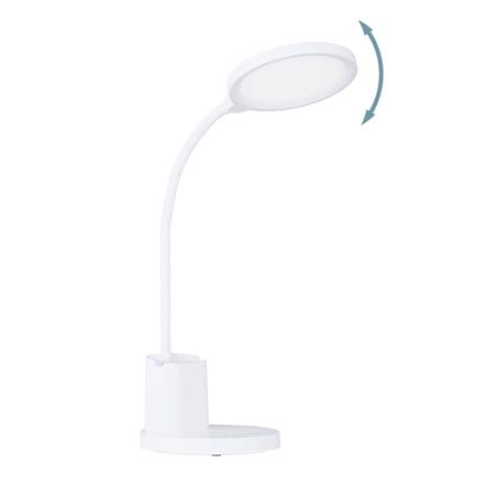 Biała lampa biurkowa Brolini LED z akumulatorem ściemniacz zmiana barwy
