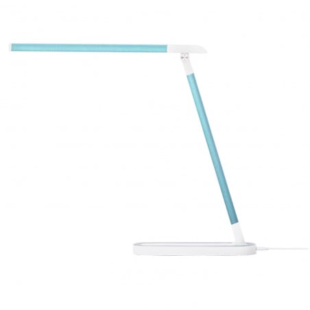 Lampka biurkowa Niko LED regulacja barwy światła turkusowa