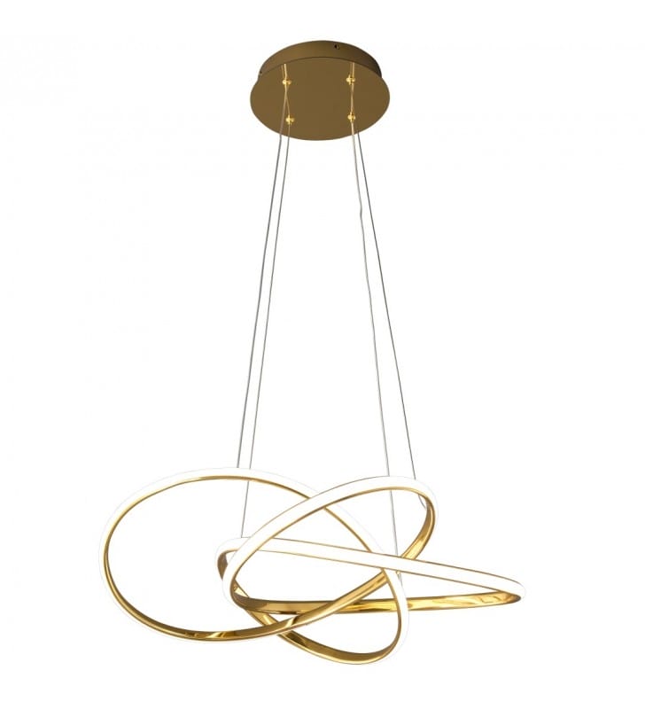 Lampa wisząca Balto LED złota nowoczesna do salonu 4000K