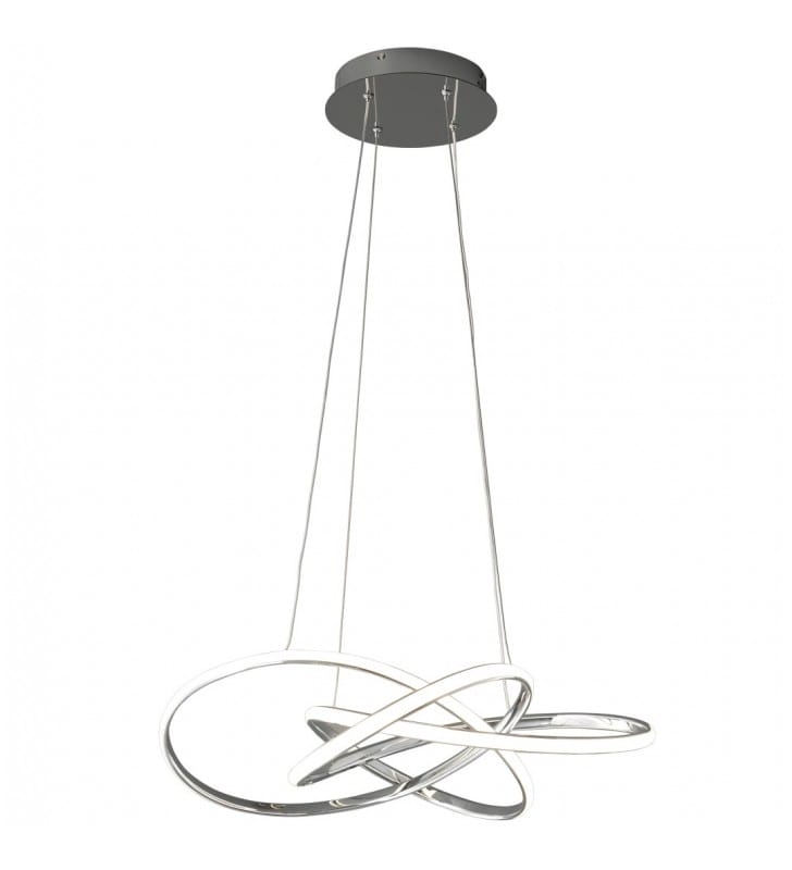 Balto LED nowoczesna srebrna lampa wisząca do salonu 4000K