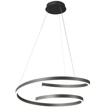 Lampa wisząca Koloso LED czarna nowoczesna designerska do salonu kuchni sypialni nad stół 4000K