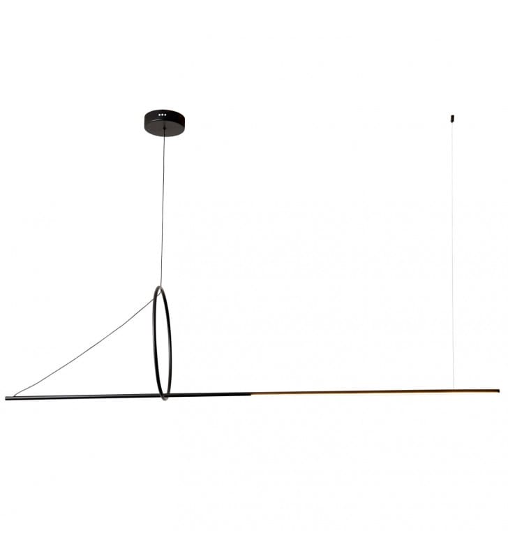 Długa pozioma lampa wisząca nad stół Mona LED 170cm 4000K