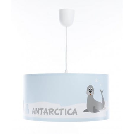 Lampa wisząca Antarctica do pokoju chłopca dziewczynki niebieska tworzywo