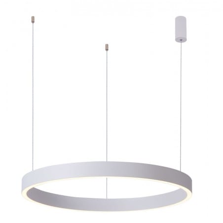 Lampa wisząca Brasco Down LED 60cm biała obręcz do salonu sypialni kuchni jadalni