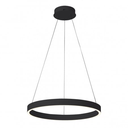 Duża lampa wisząca Brasco Down LED 80cm czarna nowoczesna do salonu sypialni jadalni