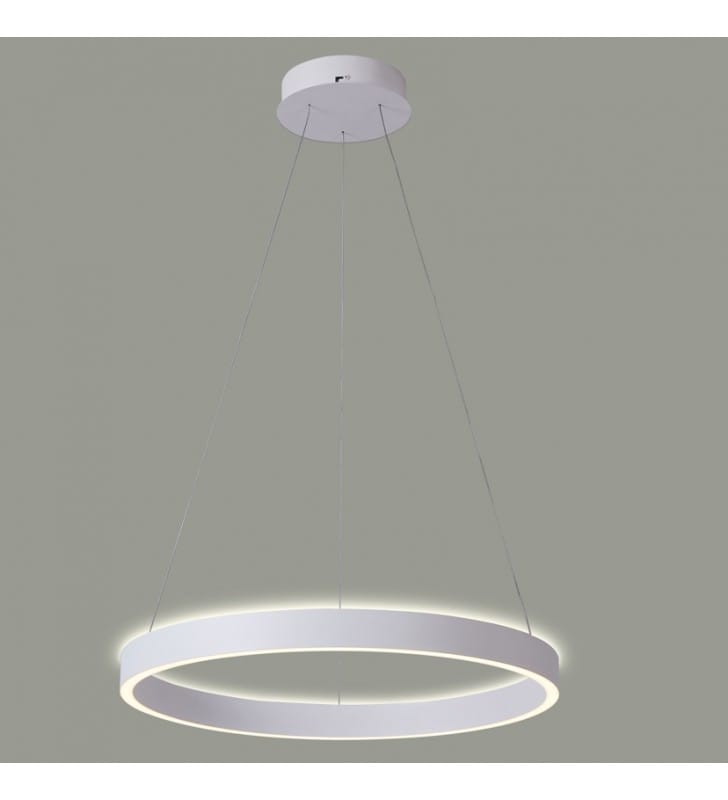Lampa wisząca Brasco Up Down LED biała do kuchni światło góra i dół klosza 60cm