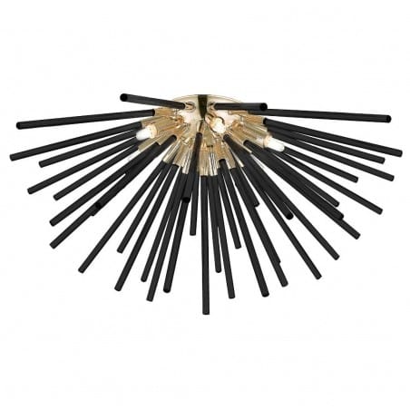 Czarno złota designerska nowoczesna lampa sufitowa Urchin