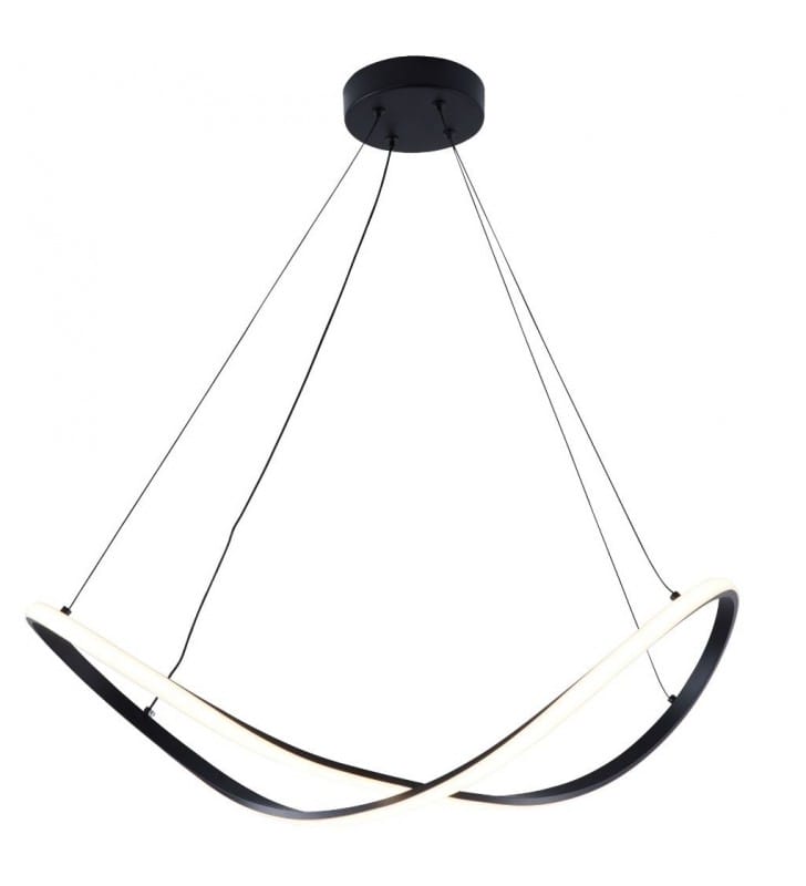 Lampa wisząca Erda LED czarna nowoczesna minimalistyczna do salonu nad stół do jadalni