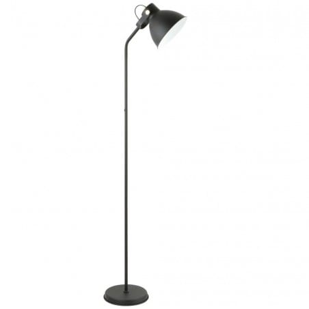 Lampa stojąca w stylu loftowym czarna Apus klosz ruchomy