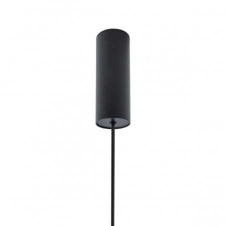 Minimalistyczna wąska długa czarna lampa wisząca LED Vertic 3000K