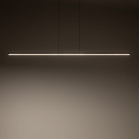 Długa wąska 180cm lamp wisząca Bar LED 3000K czarna nowoczesna do kuchni nad stół w jadalni nad biurko