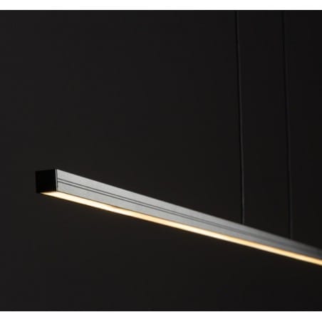 Długa wąska 180cm lamp wisząca Bar LED czarna nowoczesna neutralna barwa światła