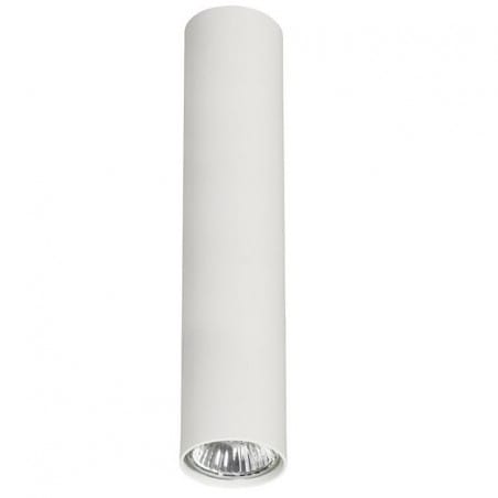 Lampa sufitowa Eye White biała podłużny 25cm walec do salonu sypialni kuchni na przedpokój 1xGU10