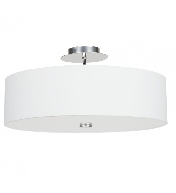 Biała sufitowa lampa Viviane White z abażurem do salonu przedpokoju sypialni Biała sufitowa lampa Viviane White z abażurem do salonu przedpokoju sypialni