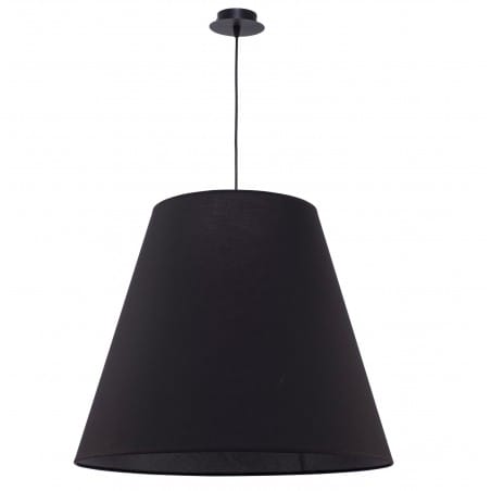 Duża lampa wisząca Moss czarna duży abażur do salonu sypialni 3xE27
