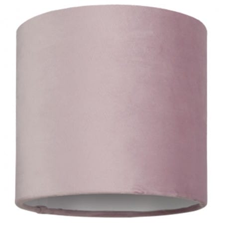 Różowy aksamitny abażur do lampy podłogowej z serii Petit walec 25cm