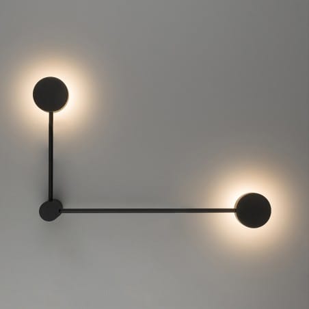 Orbit czarna nowoczesna lampa ścienna do salonu sypialni Nowodvorski 7804