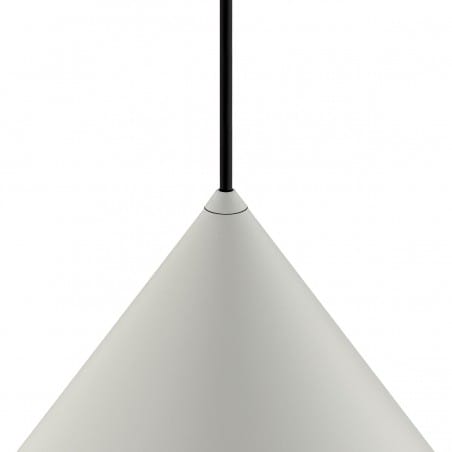 Szara nowoczesna lampa wisząca Zenith stożek 50cm metal nad stół do jadalni Nowodvorski