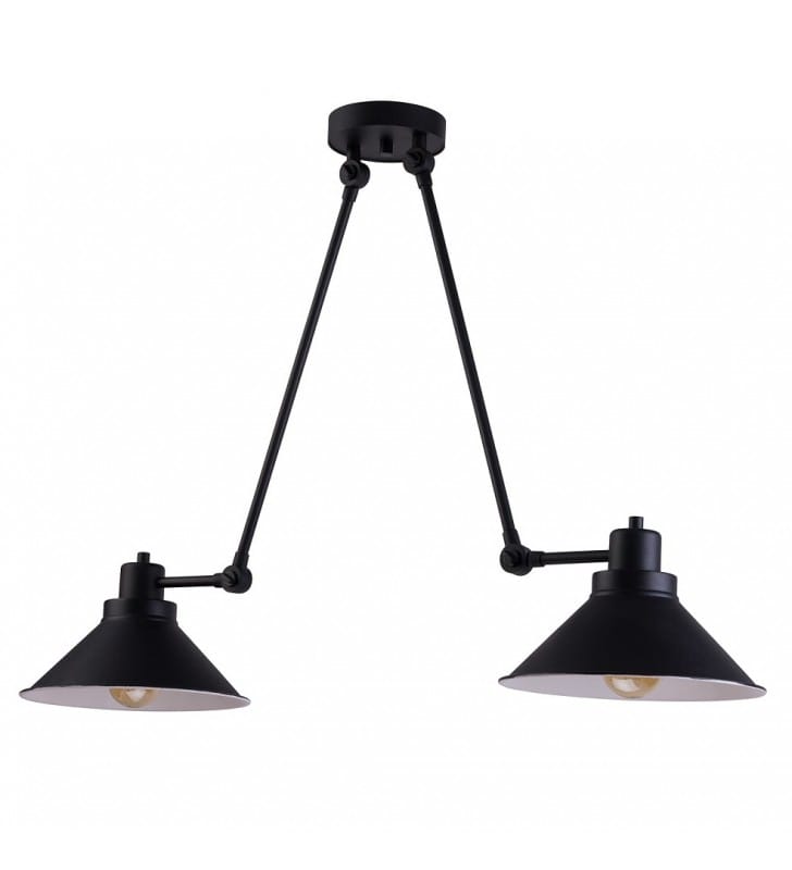 Industrialny loftowy czarny podwójny żyrandol lampa Techno do salonu sypialni pokoju nastolatka Nowodvorski