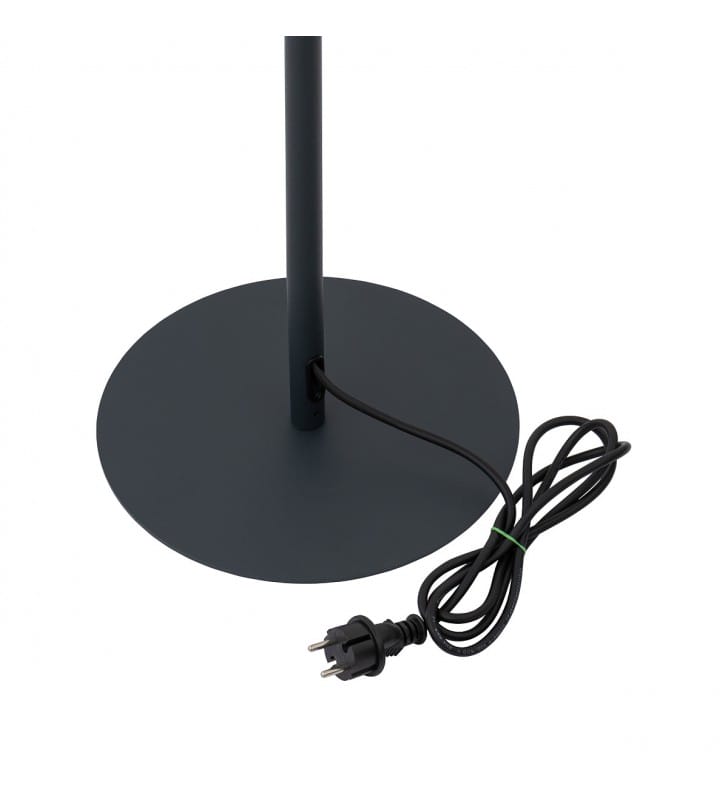 Lampa tarasowa z przewodem Patio czarna z białym kloszem włącznik Nowodvorski