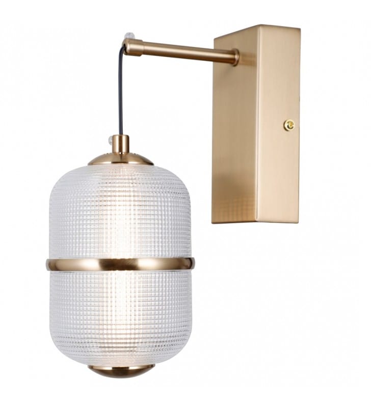 Lampa ścienna Alani LED klosz wiszący szklany do salonu sypialni