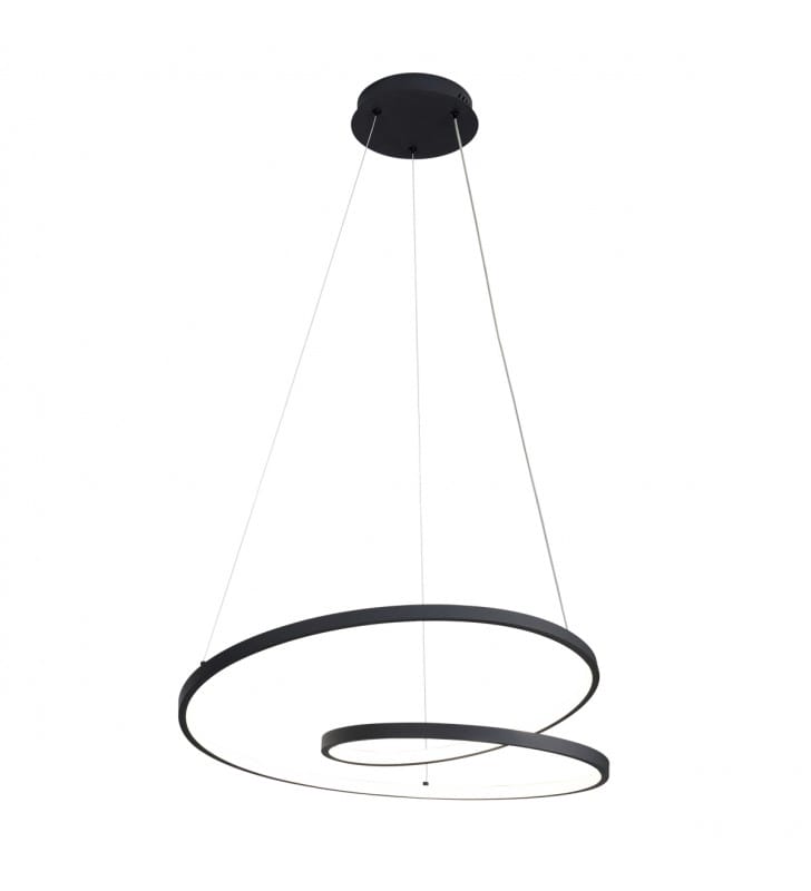 Nowoczesna czarna lampa wisząca do salonu kuchni jadalni Reina LED Italux